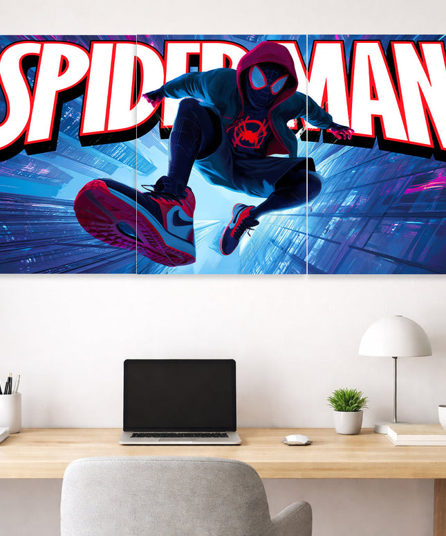 Spider Man Miles Morales Poster | Marvel Superhero Wall Art Lazywalls