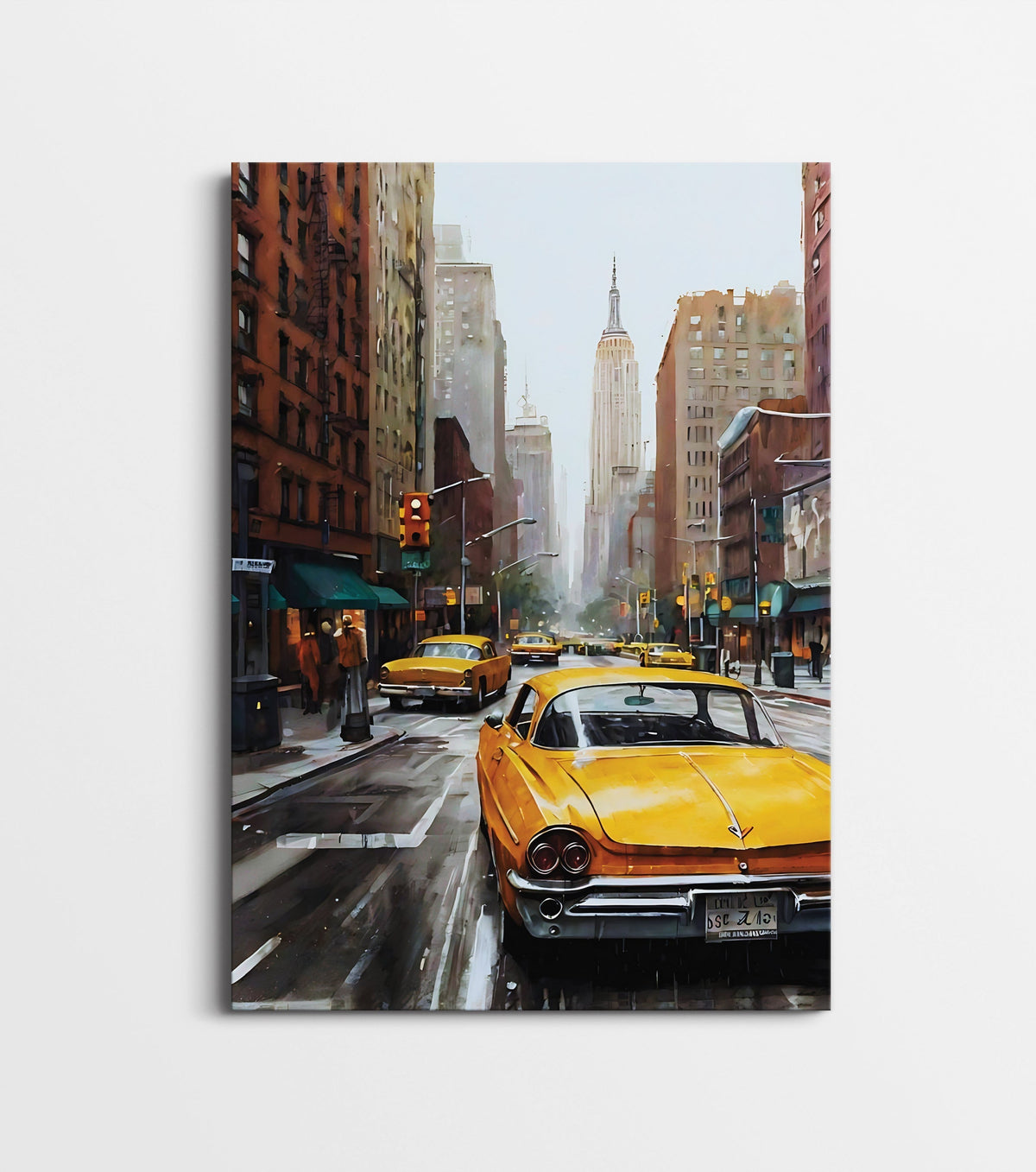 New York City Taxi Poster | Vintage NYC Street Wall Art Print Lazywalls