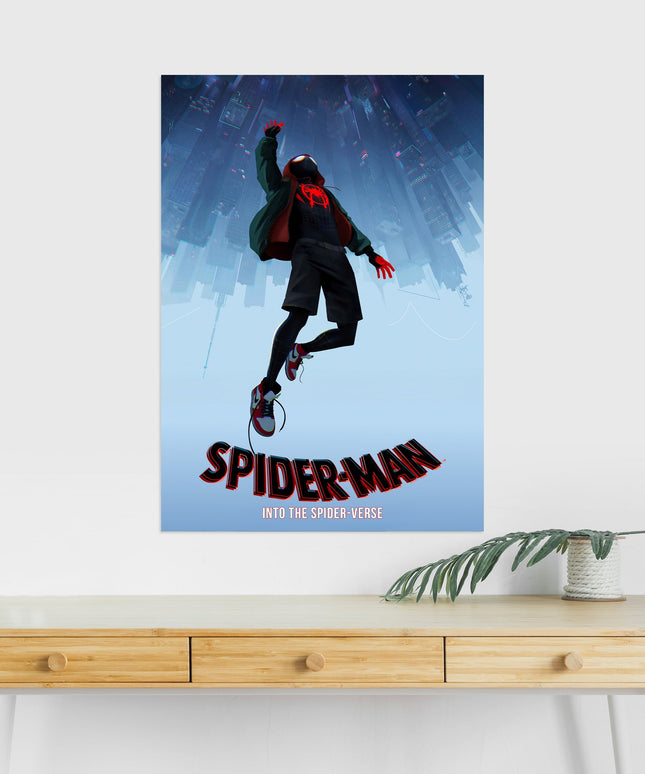 Spider-Man Into the Spider-Verse | Miles Morales Poster | Spider-Verse Wall Art Lazywalls