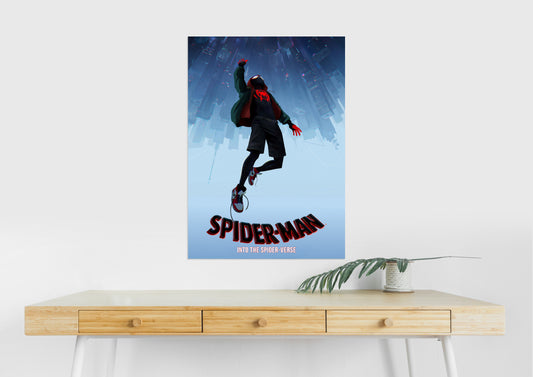 Spider-Man Into the Spider-Verse | Miles Morales Poster | Spider-Verse Wall Art Lazywalls