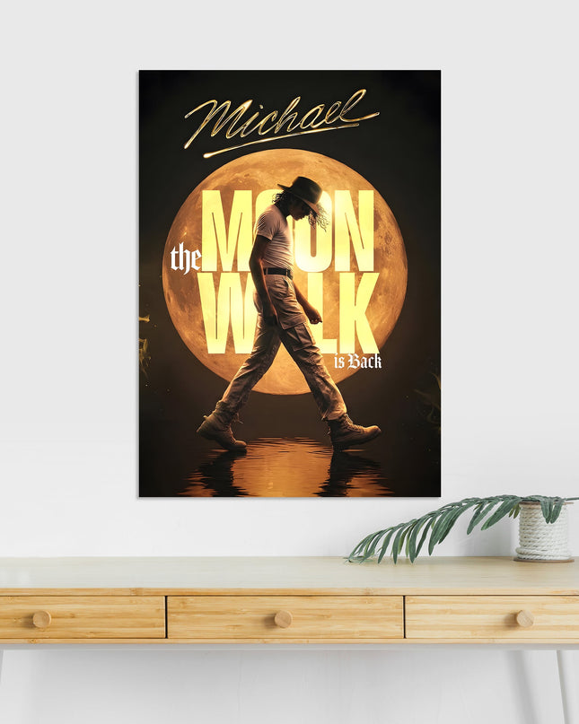 Moonwalk Poster | Michael Jackson Inspired Wall Art | Music Legend Print Lazywalls