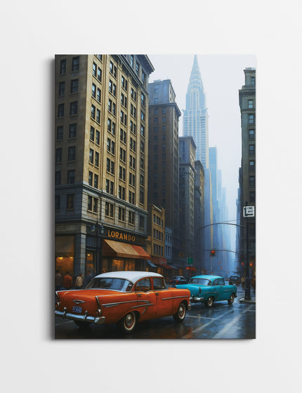 New York Chrysler Building Poster | Vintage NYC Street Wall Art Lazywalls