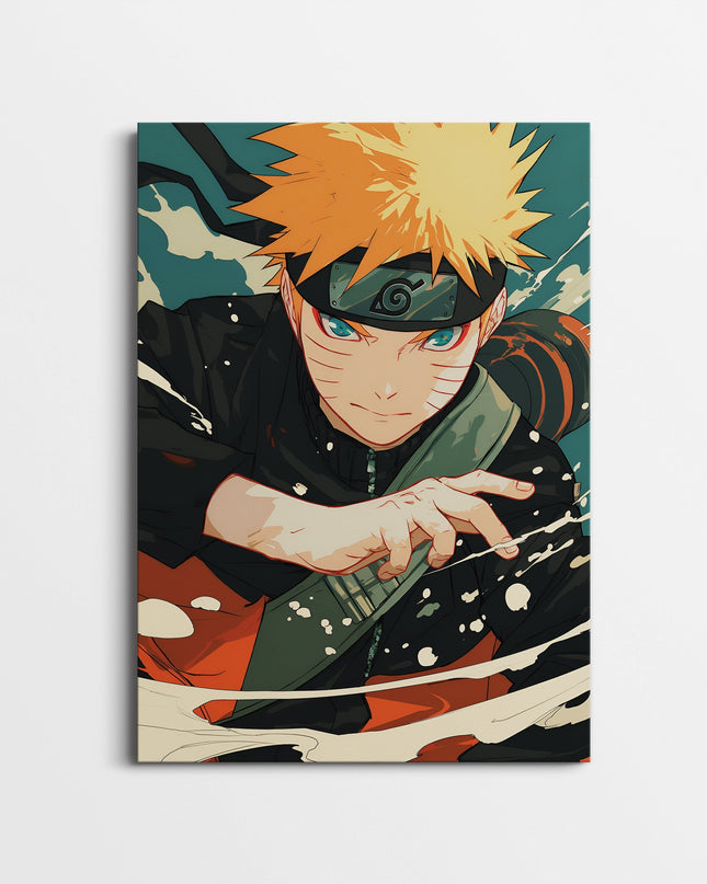 Naruto Uzumaki Anime Poster | Action Ninja Wall Art Print for Bedroom & Gaming Room Lazywalls