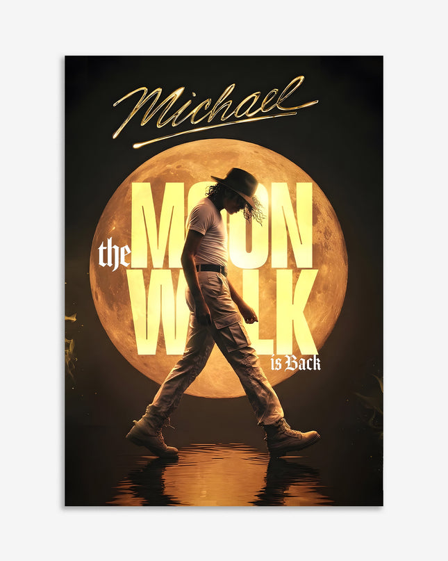 Moonwalk Poster | Michael Jackson Inspired Wall Art | Music Legend Print Lazywalls