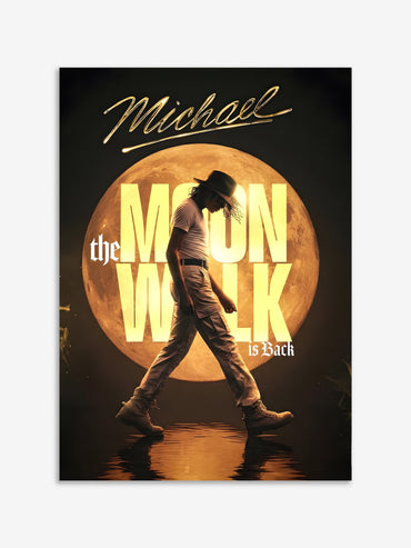 Moonwalk Poster | Michael Jackson Inspired Wall Art | Music Legend Print Lazywalls