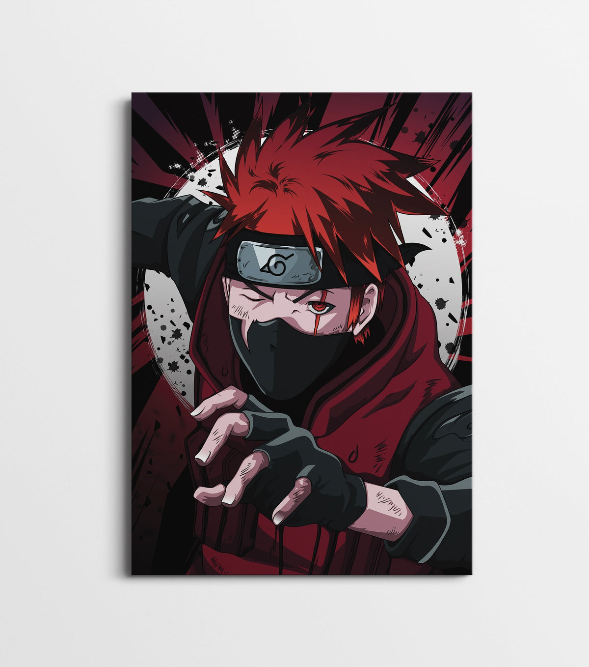 Kakashi Hatake Naruto Anime Poster | Sharingan Ninja Wall Art Lazywalls