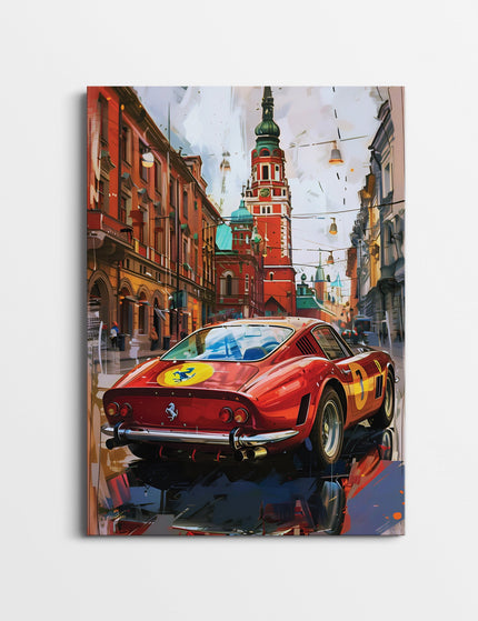 Ferrari 250 GTO Poster | Vintage Supercar Street Wall Art Print Lazywalls