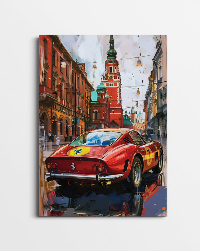 Ferrari 250 GTO Poster | Vintage Supercar Street Wall Art Print Lazywalls
