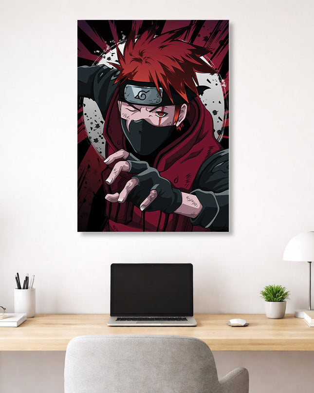 Kakashi Hatake Naruto Anime Poster | Sharingan Ninja Wall Art Lazywalls