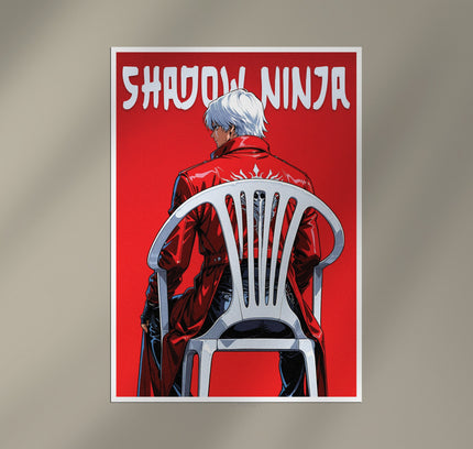Iori Yagami | The King of Fighters Iconic Gaming Poster Art Print Lazywalls