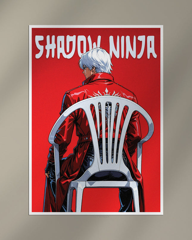 Iori Yagami | The King of Fighters Iconic Gaming Poster Art Print Lazywalls