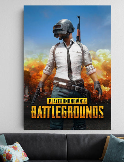 PUBG Poster | Battlegrounds Gaming Wall Art | Gaming Room Decor Lazywalls