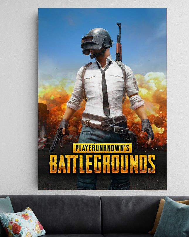 PUBG Poster | Battlegrounds Gaming Wall Art | Gaming Room Decor Lazywalls