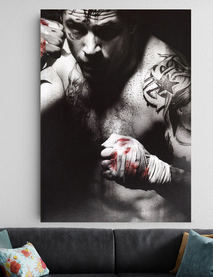 Grit Boxing Poster | Raw Fighter Motivation Wall Art Lazywalls