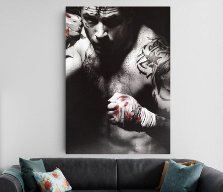 Grit Boxing Poster | Raw Fighter Motivation Wall Art Lazywalls