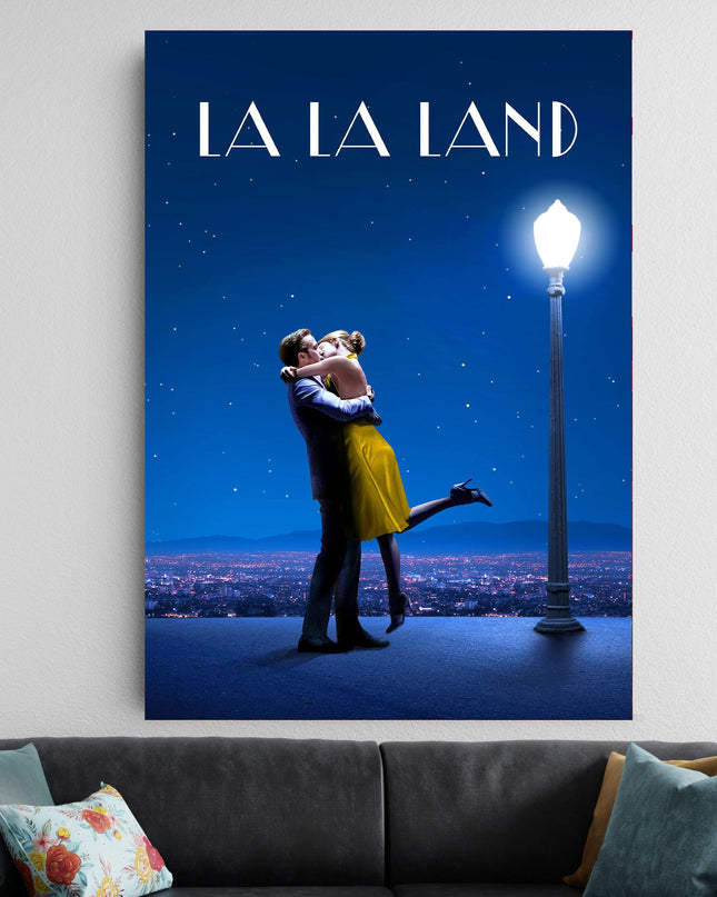La La Land Poster | Romantic Movie Wall Art | Aesthetic Couple Room Decor Lazywalls