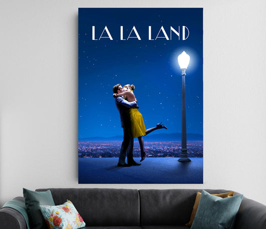 La La Land Poster | Romantic Movie Wall Art | Aesthetic Couple Room Decor Lazywalls