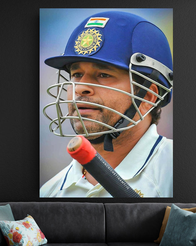 Sachin Tendulkar Poster | Cricket Legend Wall Art India Cricket Poster Lazywalls