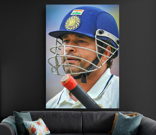 Sachin Tendulkar Poster | Cricket Legend Wall Art India Cricket Poster Lazywalls