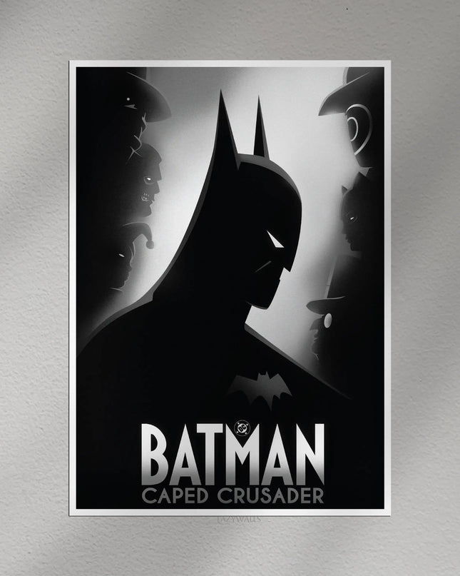 Batman Caped Crusader Wall Poster – Dark Knight Wall Art Lazywalls