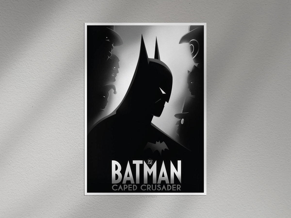 Batman Caped Crusader Wall Poster – Dark Knight Wall Art Lazywalls