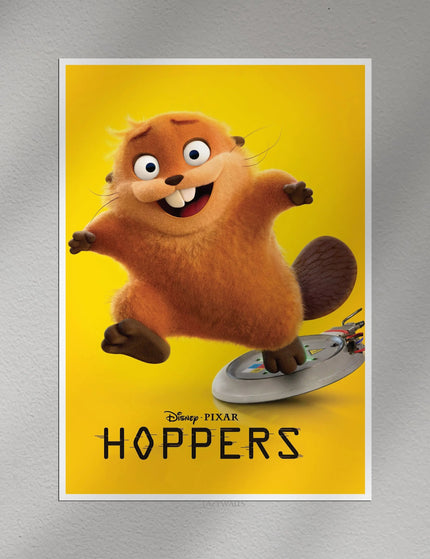 Hoppers Animated Movie Poster – Kids Cartoon Wall Art Lazywalls