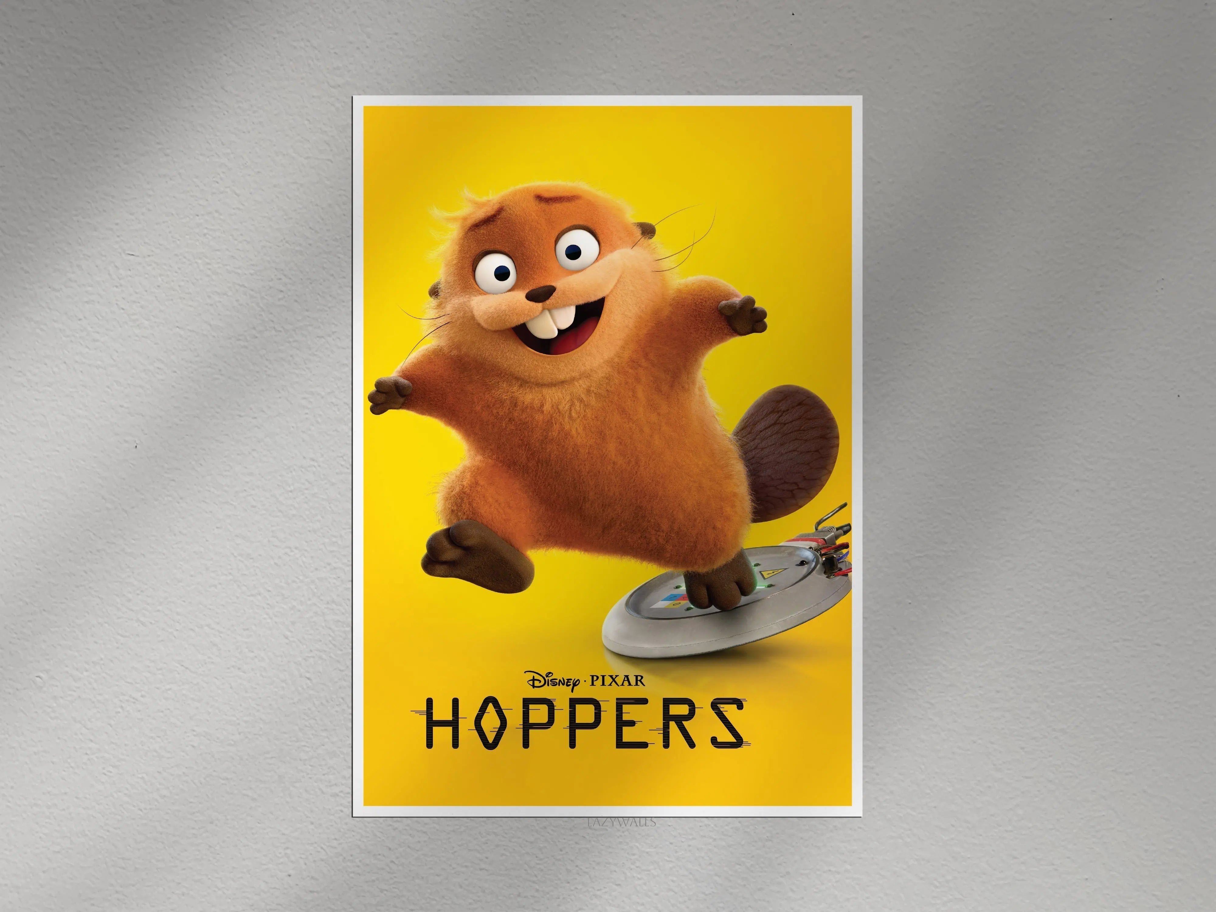 Hoppers Animated Movie Poster – Kids Cartoon Wall Art Lazywalls