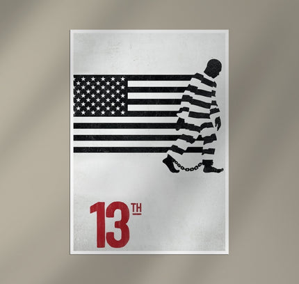 13th Amendment Wall Art Print | Social Justice Political Statement Poster Lazywalls
