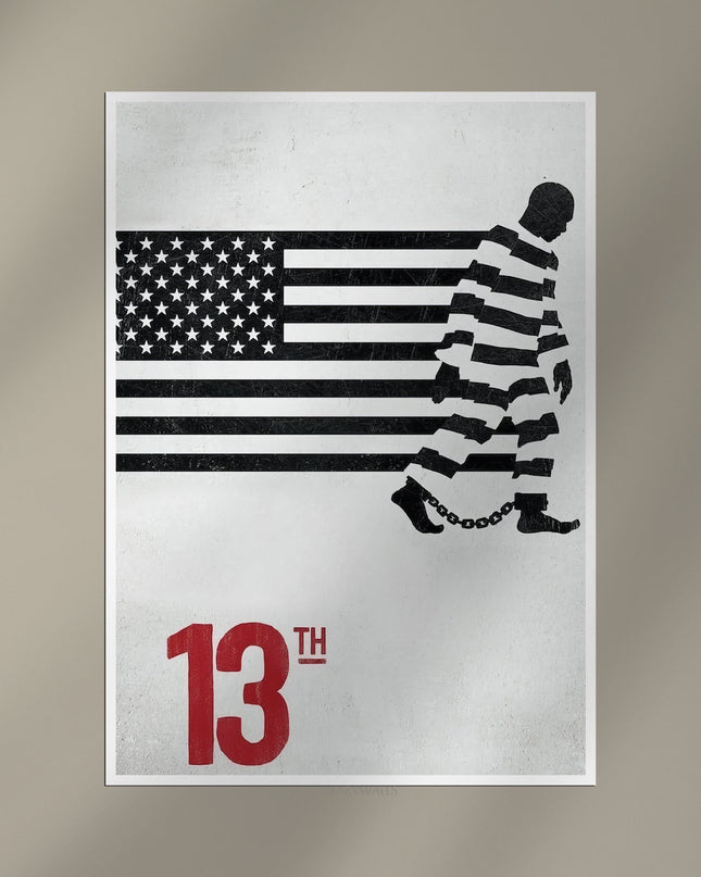 13th Amendment Wall Art Print | Social Justice Political Statement Poster Lazywalls