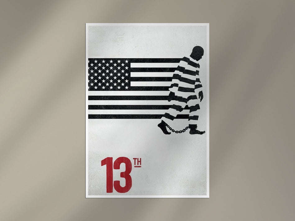 13th Amendment Wall Art Print | Social Justice Political Statement Poster Lazywalls