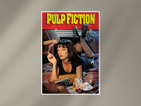 Pulp Fiction Movie Poster | Classic Crime Film Wall Art Lazywalls