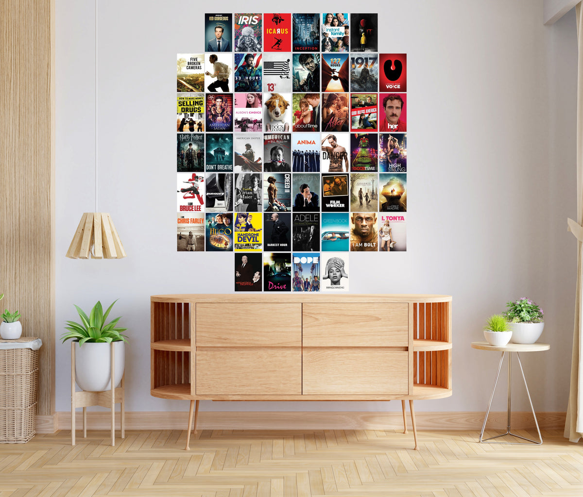 50 Pcs Movie Poster Wall Collage Kit | Aesthetic Film Decor Lazywalls
