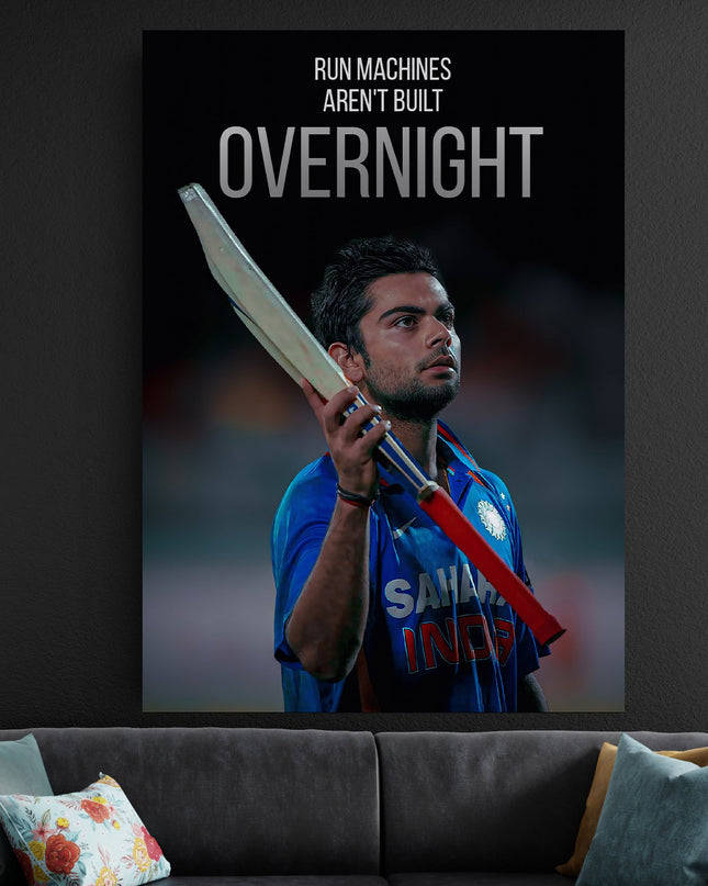 Virat Kohli Quote Poster | Team India Cricket Motivational Wall Art Lazywalls