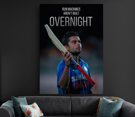 Virat Kohli Quote Poster | Team India Cricket Motivational Wall Art Lazywalls