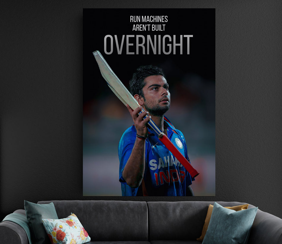 Virat Kohli Quote Poster | Team India Cricket Motivational Wall Art Lazywalls