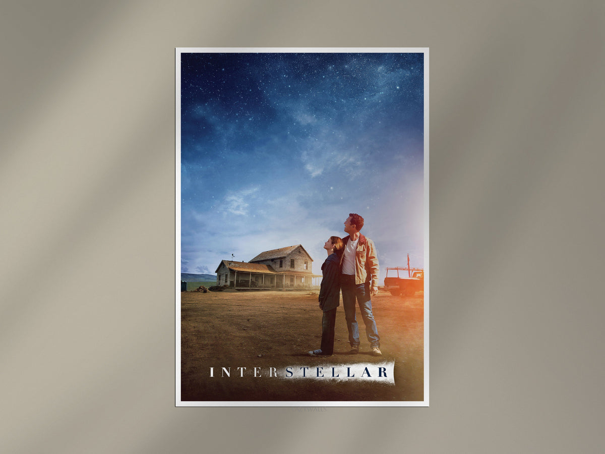 Interstellar Poster | Cinematic Space Movie Wall Art Print Lazywalls