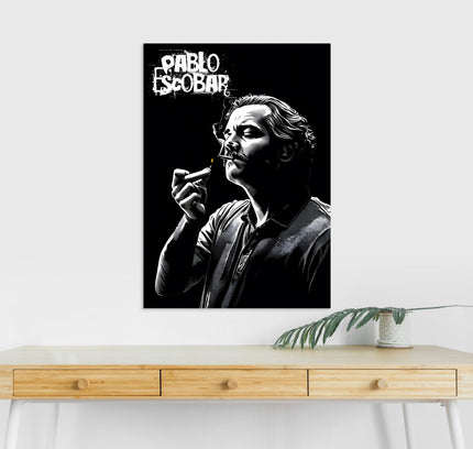 Pablo Escobar Poster | Narcos | Gangster Black and White Decor Lazywalls