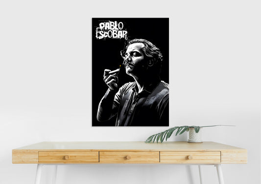 Pablo Escobar Poster | Narcos | Gangster Black and White Decor Lazywalls