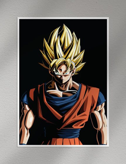 Super Saiyan Anime Wall Poster | Legendary Warrior Manga Wall Art Lazywalls