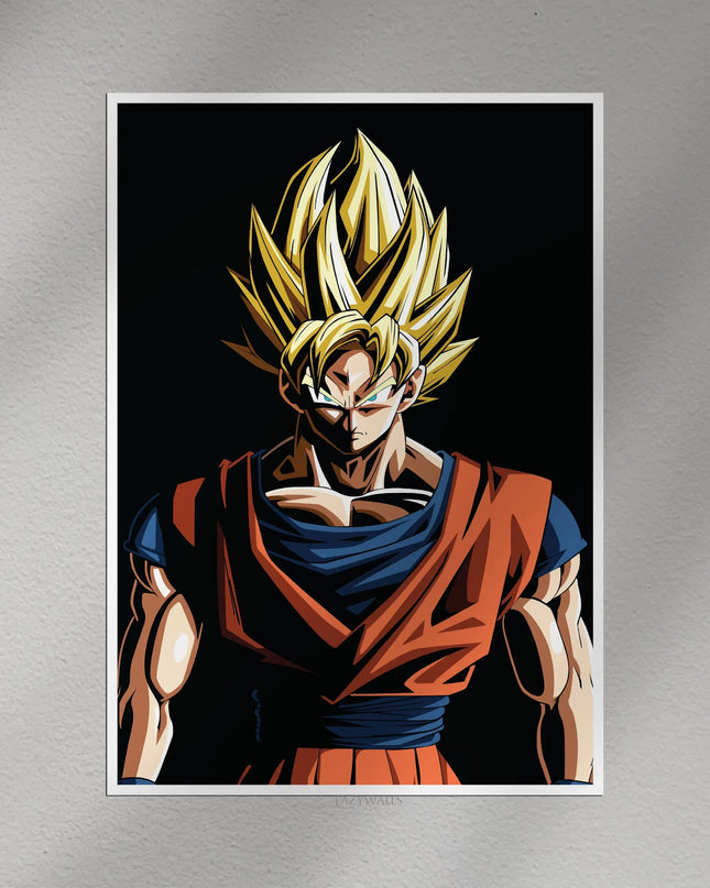 Super Saiyan Anime Wall Poster | Legendary Warrior Manga Wall Art Lazywalls