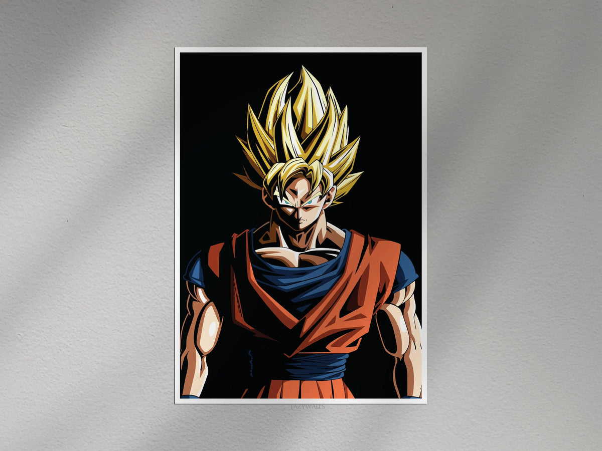 Super Saiyan Anime Wall Poster | Legendary Warrior Manga Wall Art Lazywalls