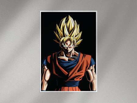 Super Saiyan Anime Wall Poster | Legendary Warrior Manga Wall Art Lazywalls