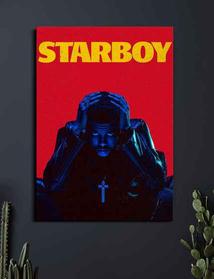 Starboy | The Weeknd Album Poster | Music Wall Art Lazywalls