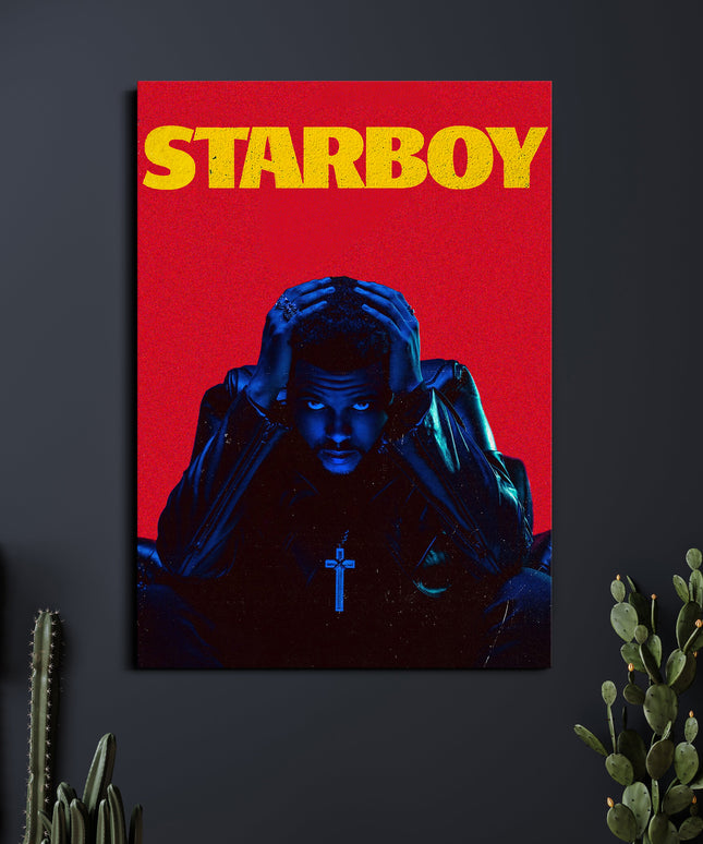 Starboy | The Weeknd Album Poster | Music Wall Art Lazywalls
