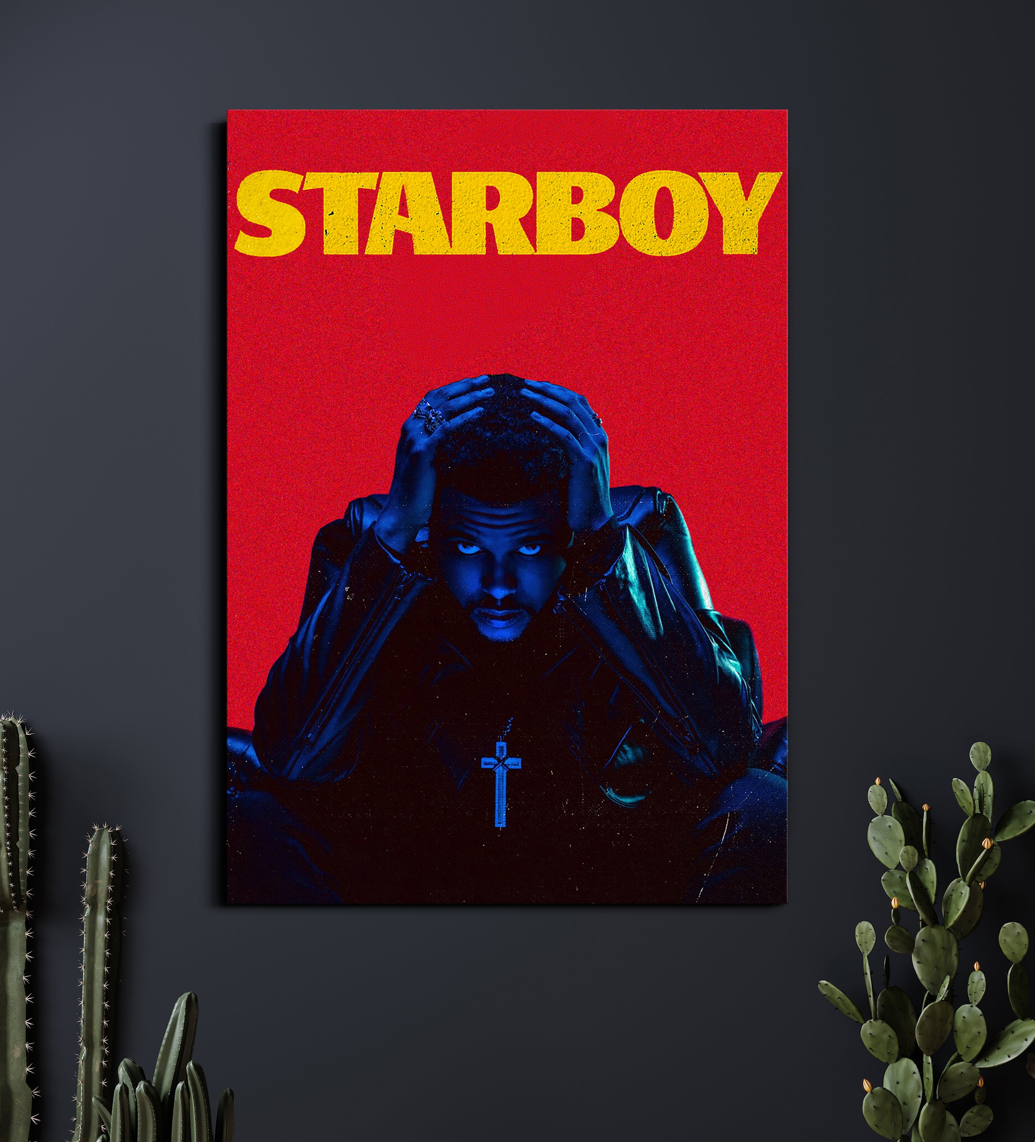 Starboy | The Weeknd Album Poster | Music Wall Art Lazywalls