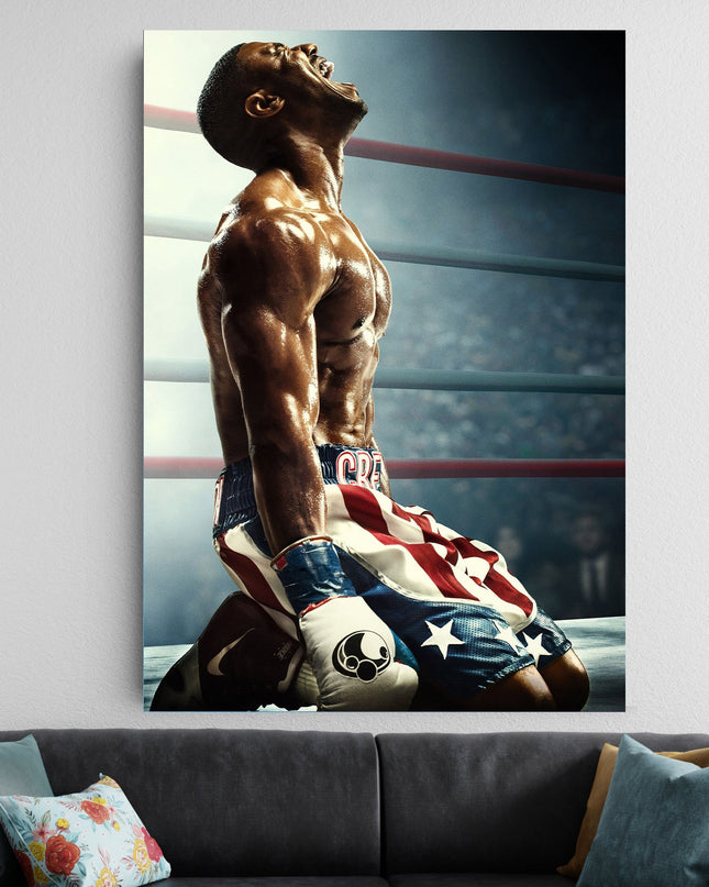 Boxing Motivation Poster | Pain to Power Gym Wall Art Lazywalls