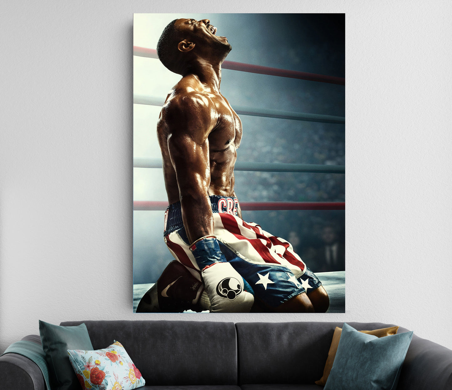 Boxing Motivation Poster | Pain to Power Gym Wall Art Lazywalls
