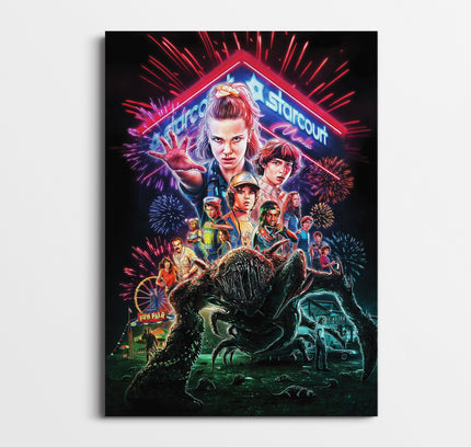 Stranger Things Poster | Retro 80s Sci-Fi Horror Wall Art Lazywalls