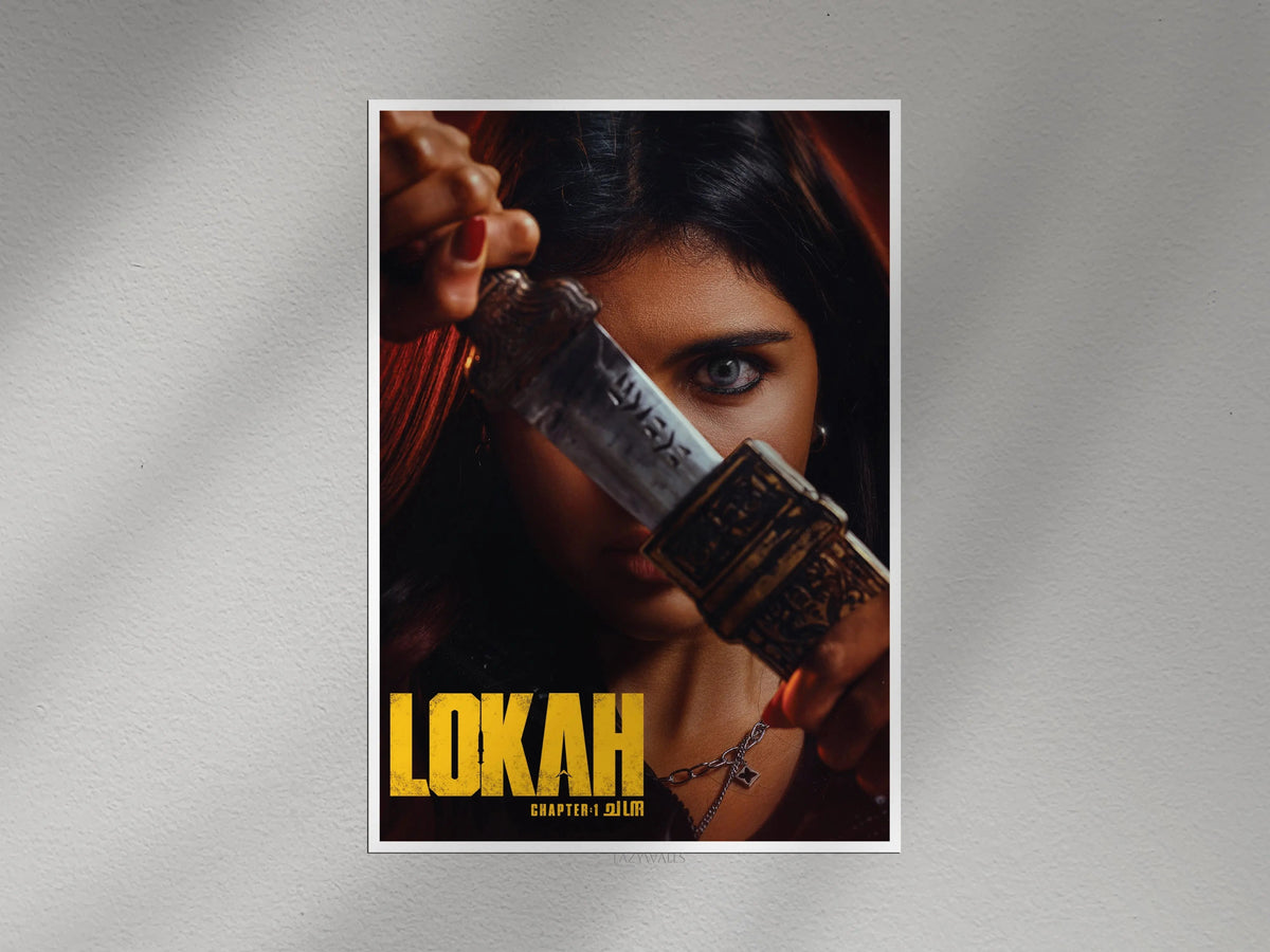 Lokah Chapter 1 Valam Wall Poster | Malayalam Action Thriller Movie Wall Art Lazywalls