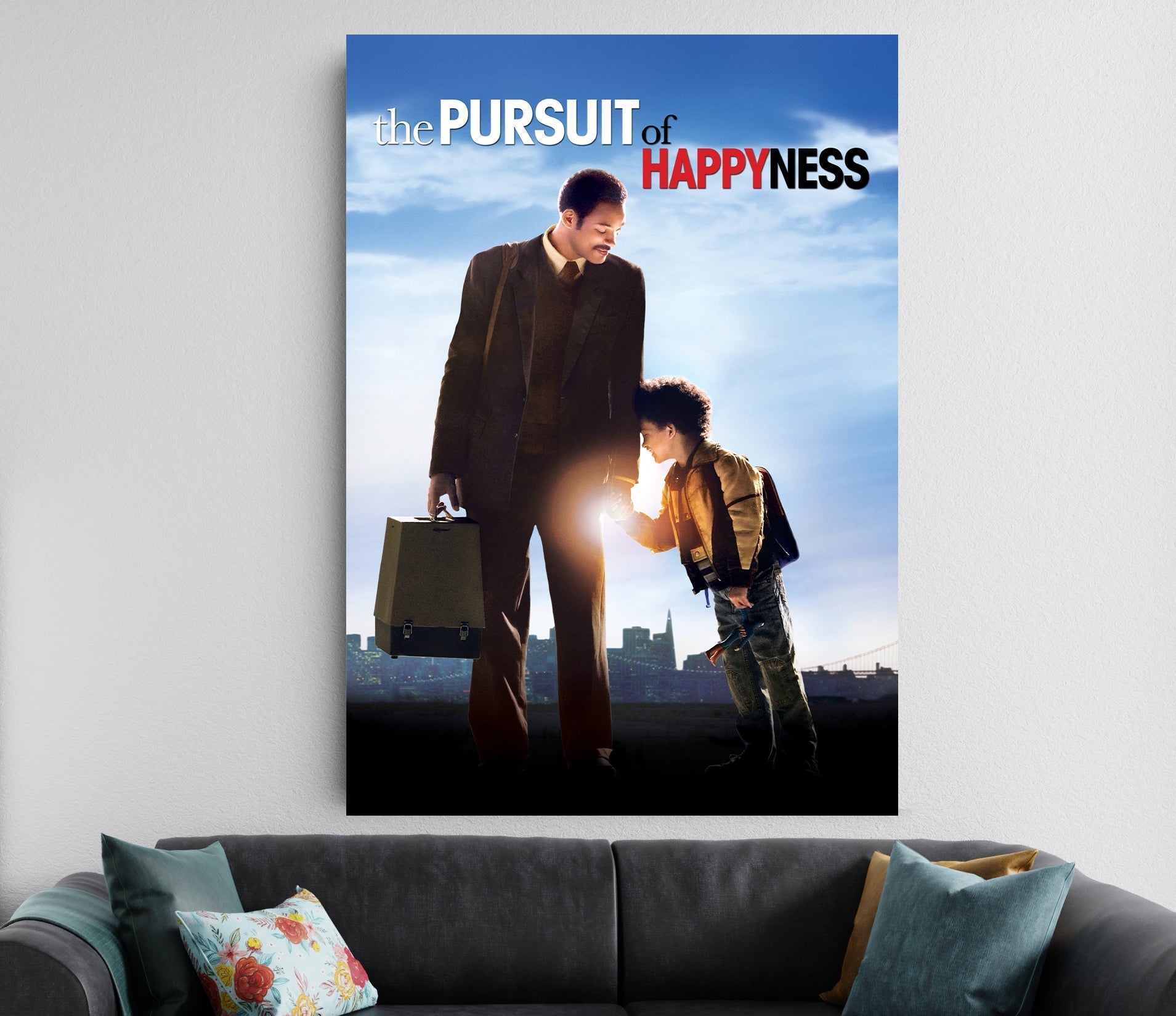 The Pursuit of Happyness Poster | Motivational Movie Wall Art | Inspirational Film Decor Lazywalls